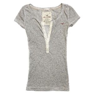 Hollister | Short Sleeve Henley Shirt, XS